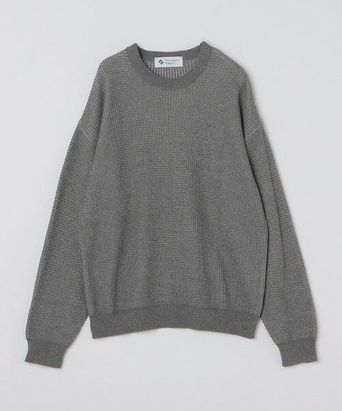 SHIPS / シップス ニット・セーター | City Ambient Products: 2トーン ワッフル クルーネック ニット（グレー）