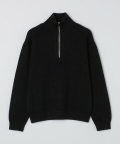 SHIPS / シップス ニット・セーター | SHIPS:〈洗濯機可能〉ソリッド コットンカシミヤ ハーフジップ