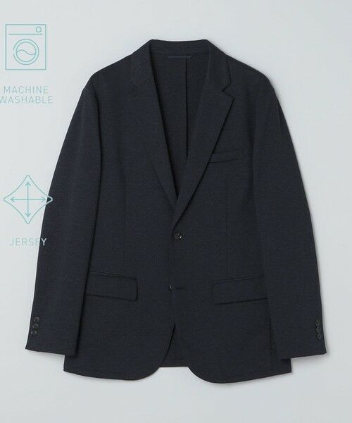 SHIPS / シップス テーラードジャケット | SHIPS:〈洗濯機可能/防しわ〉アクティブ ジャージー ジャケット(セットアップ対応)（ネイビー）