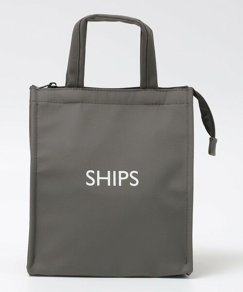 SHIPS / シップス エコバッグ | 【WEB限定】ショッパー型 保冷ランチバッグ S（チャコールグレー）