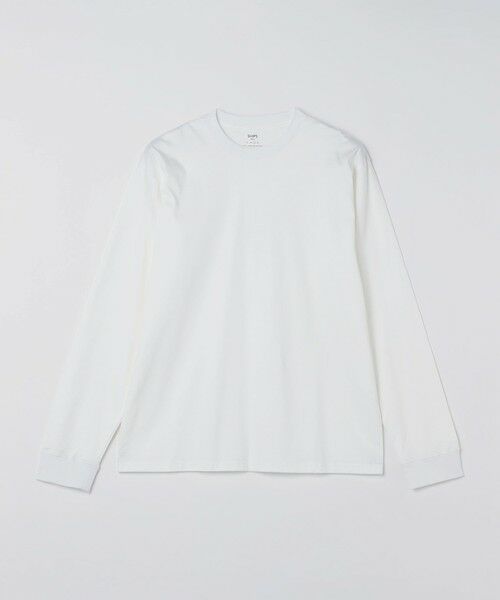 SHIPS / シップス カットソー(半袖以外) | 《予約》SHIPS Colors:〈抗菌防臭・UVカット〉シルケット コットン ロンT 2◆(ライトホワイト)