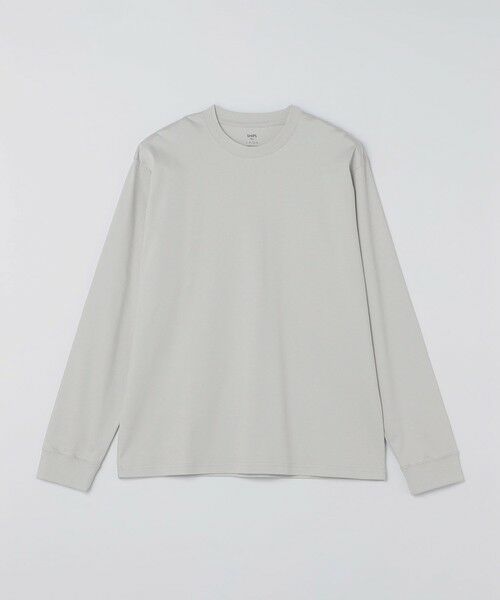 SHIPS / シップス カットソー(半袖以外) | 《予約》SHIPS Colors:〈抗菌防臭・UVカット〉シルケット コットン ロンT 2◆(グレー)