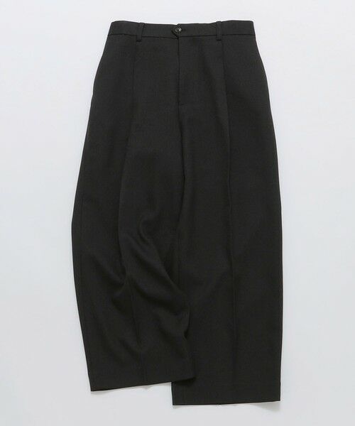 SHIPS / シップス その他パンツ | SHIPS Colors:〈洗濯機可能〉ストレッチ ギャバ ワイド スラックス◇（ブラック）