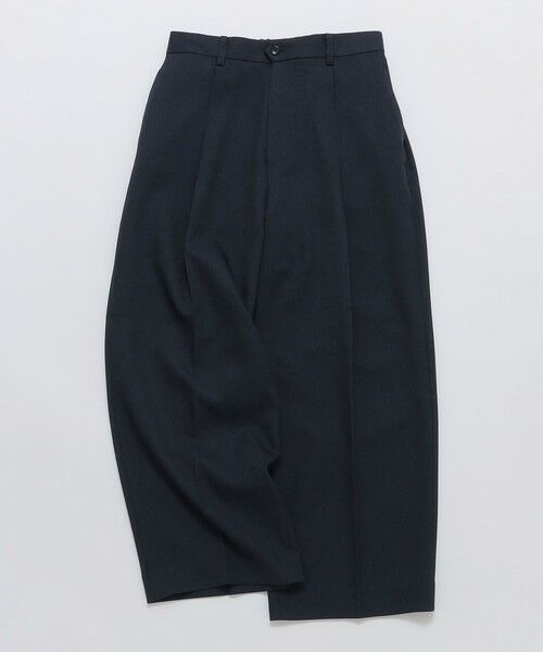 SHIPS / シップス その他パンツ | SHIPS Colors:〈洗濯機可能〉ストレッチ ギャバ ワイド スラックス◇（ネイビー）