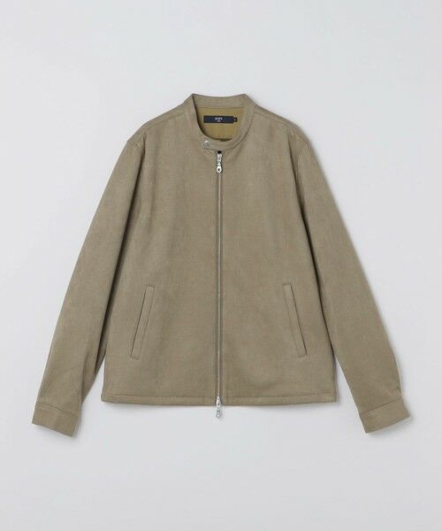 SHIPS / シップス ブルゾン | 《予約》SHIPS Colors:〈洗濯機可〉ポリエステル フェイクスエード ライダース ジャケット（ベージュ）