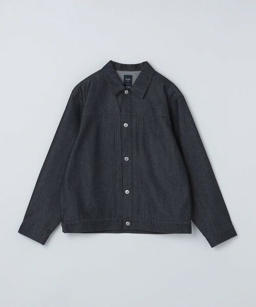 SHIPS / シップス ブルゾン | 《予約》SHIPS Colors:〈洗濯機可能〉デニムライク ジャケット(セットアップ対応)◆（ネイビー）