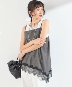 SHIPS / シップス キャミソール・チューブトップ | SHIPS Colors:〈手洗い可能〉TR レース コンビ キャミソール