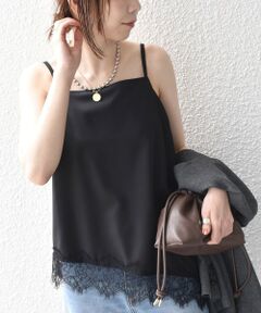SHIPS / シップス キャミソール・チューブトップ | SHIPS Colors:〈手洗い可能〉TR レース コンビ キャミソール