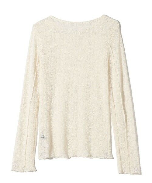 SHIPS / シップス カットソー（半袖以外） | SHIPS Colors:〈手洗い可能〉レース ボート ネック トップス | 詳細1