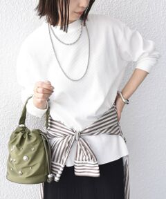 SHIPS / シップス カットソー（半袖以外） | 《予約》SHIPS Colors:〈手洗い可能〉TC ワッフル ボートネック トップス◆