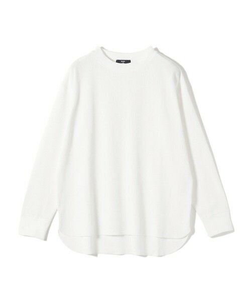 SHIPS / シップス カットソー（半袖以外） | 《予約》SHIPS Colors:〈手洗い可能〉TC ワッフル ボートネック トップス◆ | 詳細1