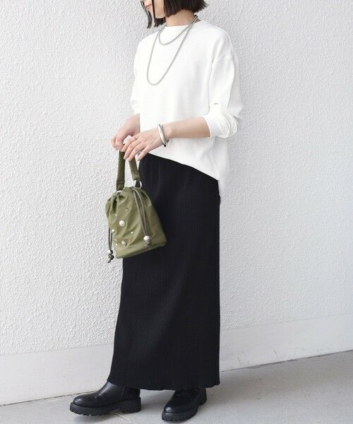 SHIPS / シップス カットソー（半袖以外） | 《予約》SHIPS Colors:〈手洗い可能〉TC ワッフル ボートネック トップス◆ | 詳細4