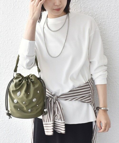 SHIPS / シップス カットソー（半袖以外） | 《予約》SHIPS Colors:〈手洗い可能〉TC ワッフル ボートネック トップス◆ | 詳細5
