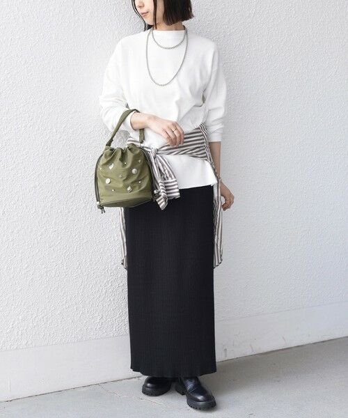 SHIPS / シップス カットソー（半袖以外） | 《予約》SHIPS Colors:〈手洗い可能〉TC ワッフル ボートネック トップス◆ | 詳細6