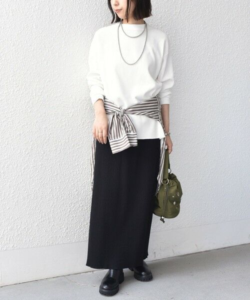 SHIPS / シップス カットソー（半袖以外） | 《予約》SHIPS Colors:〈手洗い可能〉TC ワッフル ボートネック トップス◆ | 詳細7