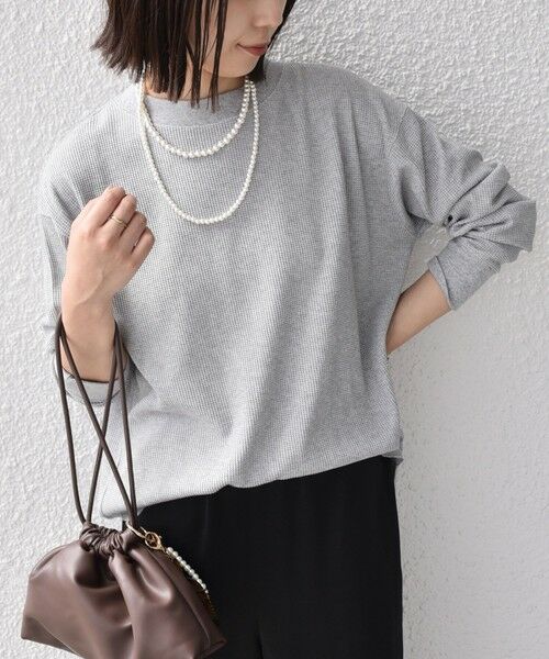 SHIPS / シップス カットソー（半袖以外） | 《予約》SHIPS Colors:〈手洗い可能〉TC ワッフル ボートネック トップス◆ | 詳細23