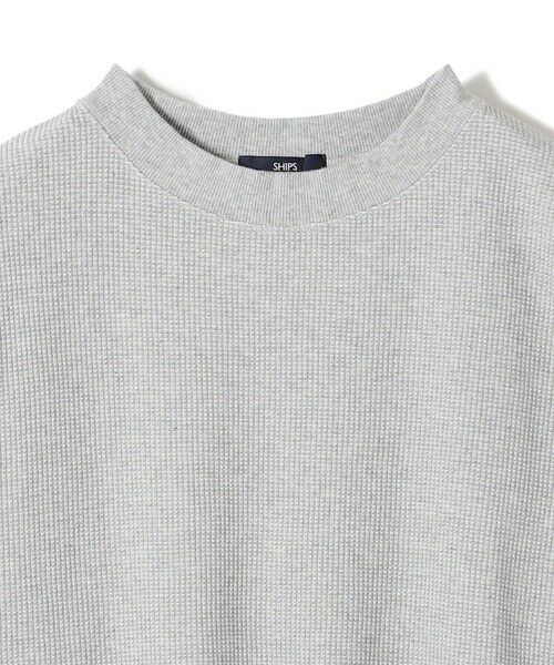 SHIPS / シップス カットソー（半袖以外） | 《予約》SHIPS Colors:〈手洗い可能〉TC ワッフル ボートネック トップス◆ | 詳細15