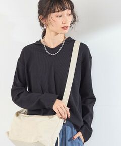 SHIPS / シップス カットソー（半袖以外） | 《予約》SHIPS Colors:〈手洗い可能〉TC ワッフル フーディー トップス◆