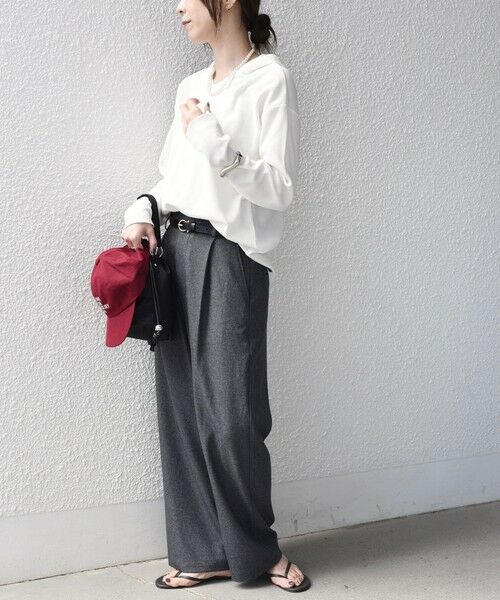 SHIPS / シップス カットソー（半袖以外） | 《予約》SHIPS Colors:〈手洗い可能〉TC ワッフル フーディー トップス◆ | 詳細5