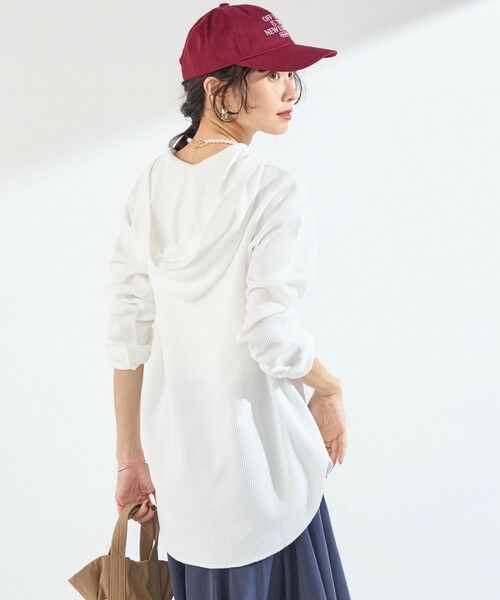 SHIPS / シップス カットソー（半袖以外） | 《予約》SHIPS Colors:〈手洗い可能〉TC ワッフル フーディー トップス◆ | 詳細8