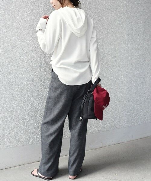 SHIPS / シップス カットソー（半袖以外） | 《予約》SHIPS Colors:〈手洗い可能〉TC ワッフル フーディー トップス◆ | 詳細19