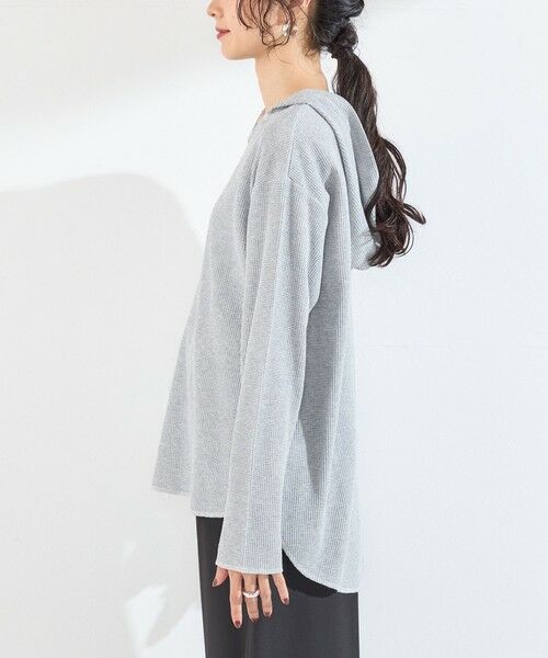 SHIPS / シップス カットソー（半袖以外） | 《予約》SHIPS Colors:〈手洗い可能〉TC ワッフル フーディー トップス◆ | 詳細27