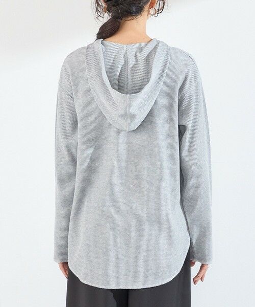SHIPS / シップス カットソー（半袖以外） | 《予約》SHIPS Colors:〈手洗い可能〉TC ワッフル フーディー トップス◆ | 詳細28