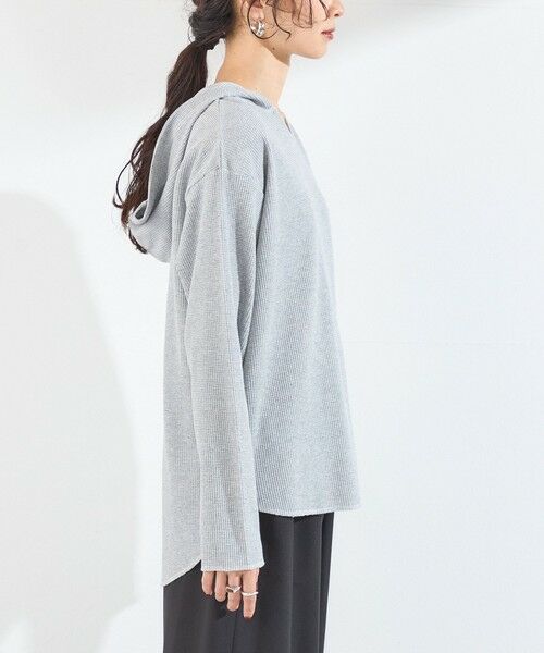 SHIPS / シップス カットソー（半袖以外） | 《予約》SHIPS Colors:〈手洗い可能〉TC ワッフル フーディー トップス◆ | 詳細29