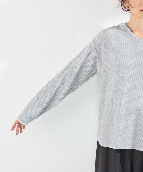 SHIPS / シップス カットソー（半袖以外） | 《予約》SHIPS Colors:〈手洗い可能〉TC ワッフル フーディー トップス◆ | 詳細30