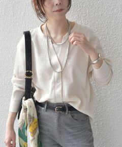 SHIPS / シップス カーディガン・ボレロ | 《予約》SHIPS Colors:〈手洗い可能〉変形 ワッフル スキッパー カーディガン◆