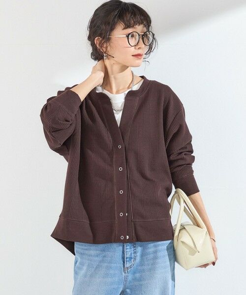 SHIPS / シップス カーディガン・ボレロ | 《予約》SHIPS Colors:〈手洗い可能〉変形 ワッフル スキッパー カーディガン◆ | 詳細26
