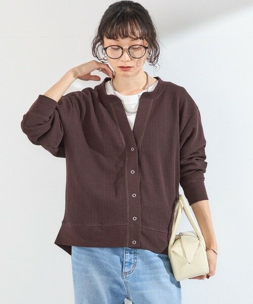 SHIPS / シップス カーディガン・ボレロ | 《予約》SHIPS Colors:〈手洗い可能〉変形 ワッフル スキッパー カーディガン◆ | 詳細27