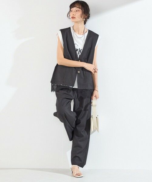 SHIPS / シップス ショート・ハーフ・半端丈パンツ | SHIPS Colors:〈手洗い可能〉TR サテン ウエスト イージー パンツ | 詳細27