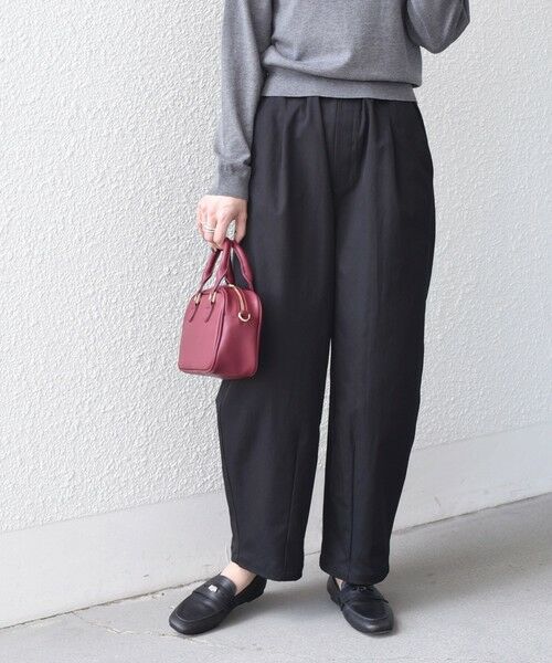 SHIPS / シップス その他パンツ | 《予約》〈洗濯機可能〉微起毛 カーブ イージー パンツ◆（ブラック）