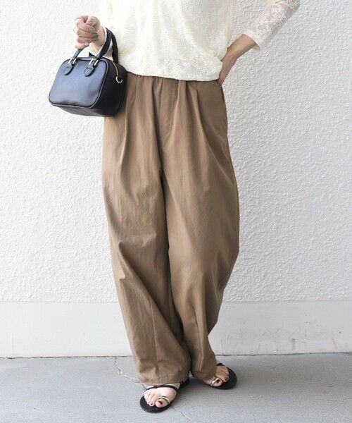 SHIPS / シップス その他パンツ | 《予約》〈洗濯機可能〉微起毛 カーブ イージー パンツ◆（キャメル）