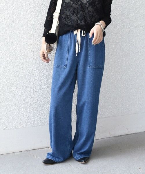 SHIPS / シップス デニムパンツ | 《予約》〈洗濯機可能〉裏起毛 カットデニム イージーパンツ◆ | 詳細18