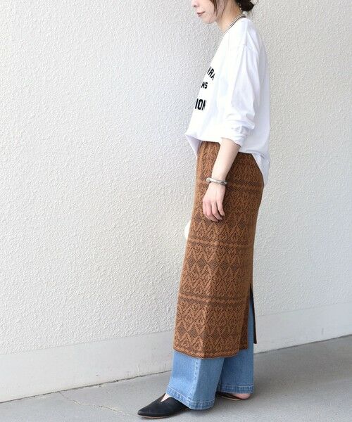 SHIPS / シップス ロング・マキシ丈スカート | 《予約》SHIPS Colors:〈手洗い可能〉レース ジャカード ニット スカート◆ | 詳細15