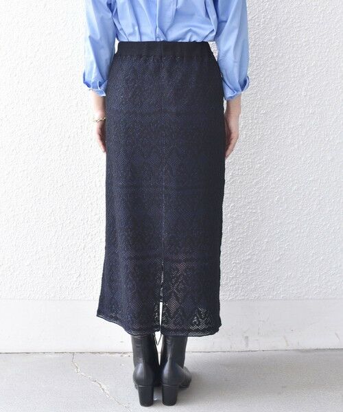 SHIPS / シップス ロング・マキシ丈スカート | 《予約》SHIPS Colors:〈手洗い可能〉レース ジャカード ニット スカート◆ | 詳細22