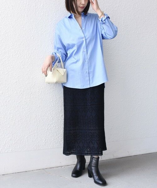 SHIPS / シップス ロング・マキシ丈スカート | 《予約》SHIPS Colors:〈手洗い可能〉レース ジャカード ニット スカート◆ | 詳細24