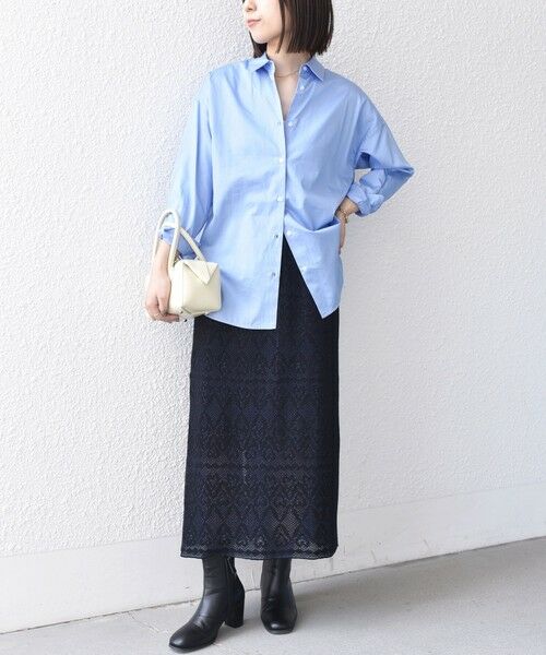 SHIPS / シップス ロング・マキシ丈スカート | 《予約》SHIPS Colors:〈手洗い可能〉レース ジャカード ニット スカート◆ | 詳細27