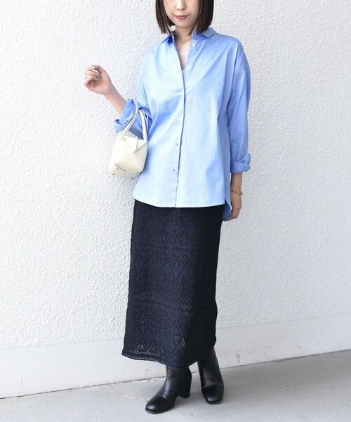 SHIPS / シップス ロング・マキシ丈スカート | 《予約》SHIPS Colors:〈手洗い可能〉レース ジャカード ニット スカート◆ | 詳細28