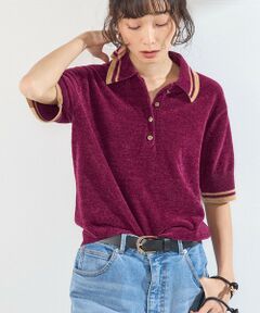 SHIPS / シップス ニット・セーター | 《予約》SHIPS Colors:〈手洗い可能〉モール ポロ ショートスリーブ ニット◆