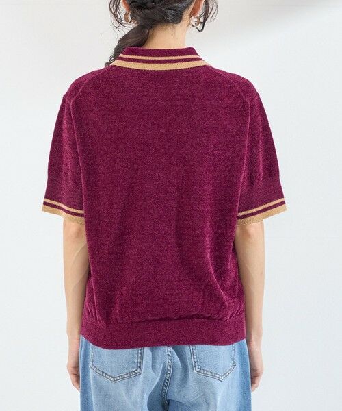 SHIPS / シップス ニット・セーター | 《予約》SHIPS Colors:〈手洗い可能〉モール ポロ ショートスリーブ ニット◆ | 詳細7