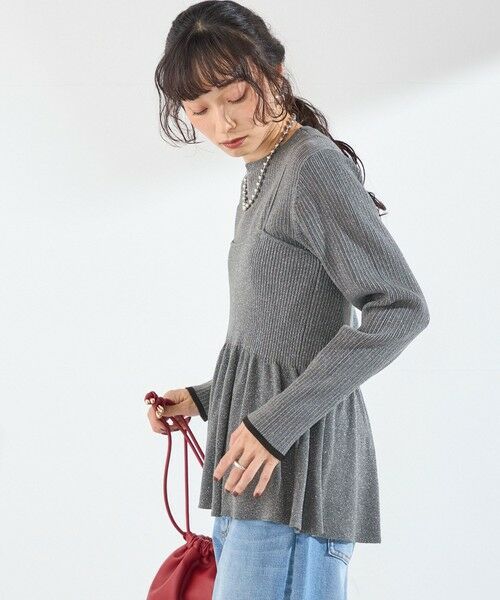 SHIPS / シップス キャミソール・チューブトップ | 《予約》SHIPS Colors:〈手洗い可能〉ラメ ニット キャミソール◆ | 詳細13