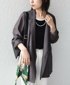 SHIPS / シップス テーラードジャケット | SHIPS Colors:〈手洗い可能〉ウールミックス シアー ダブルボタン ジャケット