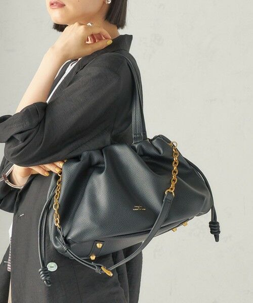 SHIPS / シップス ショルダーバッグ | 《予約》【WEB限定】George Cinq: DRAWSTRING BAG（L） | 詳細1