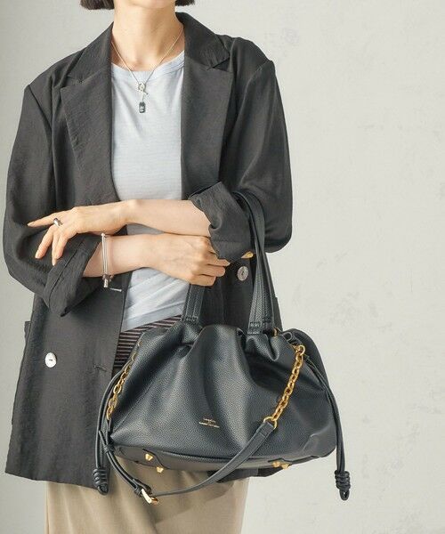 SHIPS / シップス ショルダーバッグ | 《予約》【WEB限定】George Cinq: DRAWSTRING BAG（L） | 詳細2