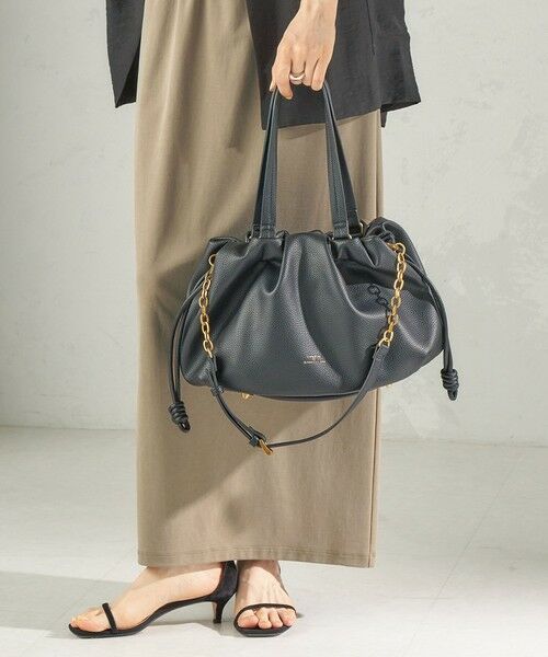 SHIPS / シップス ショルダーバッグ | 《予約》【WEB限定】George Cinq: DRAWSTRING BAG（L） | 詳細3