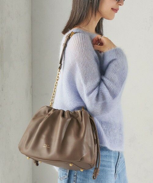 SHIPS / シップス ショルダーバッグ | 《予約》【WEB限定】George Cinq: DRAWSTRING BAG（L） | 詳細9