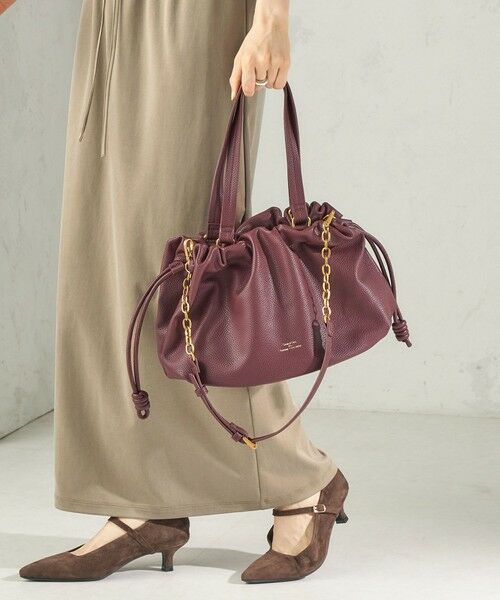 SHIPS / シップス ショルダーバッグ | 《予約》【WEB限定】George Cinq: DRAWSTRING BAG（L） | 詳細16
